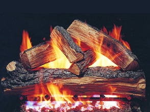 Split Oak Fireplace Gas Log
