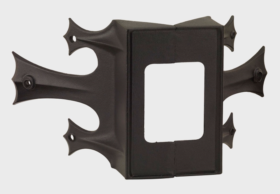 Cast aluminum gas light Corner Bracket
